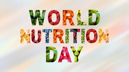 Illustration on theme of World Nutrition Day 