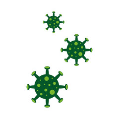 A virus that destroys the body's immunity and causes illness, which is the spread of the virus,Virus.Computer,microbiology concept. Disease germ, pathogen organism, infectious micro virology.
