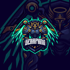 Seraphim Mascot logo Template