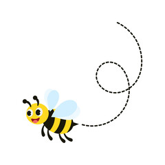 Different bee and honeycomb vector and icon