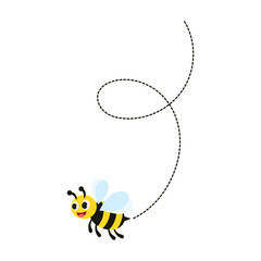 Different bee and honeycomb vector and icon