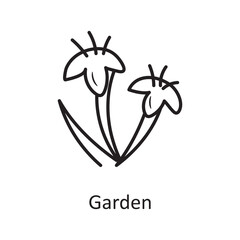Garden vector Outline Icon Design illustration. Nature Symbol on White background EPS 10 File