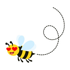 Different bee and honeycomb vector and icon