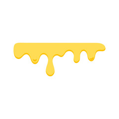 The flow of honey from the honeycomb with bees and different liquid flow.vector illustration and icon.