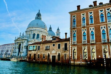 Fototapeta na wymiar Wunderschöne Aufnahme in Venedig Italien 