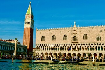 Fototapeta na wymiar Wunderschöne Aufnahme in Venedig Italien 