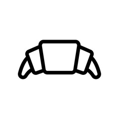 croissant line icon illustration vector graphic