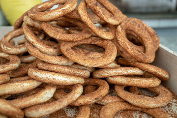 Simit - Stock image stock photo
Turkish Bagel, Bagel, Baked, Baked Pastry Item, Bakery