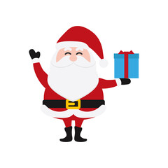 Santa Clauses set for christmas,Collection of Christmas Santa Claus. Merry christmas, Merry christmas santa claus with many gifts and merry christmas snowy.vector illustration and icon