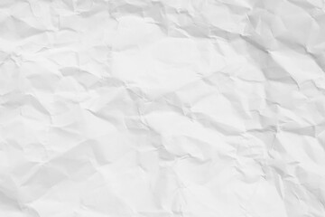 White crumpled paper texture background...