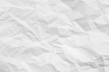 White crumpled paper texture background...