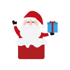 Santa Clauses set for christmas,Collection of Christmas Santa Claus. Merry christmas, Merry christmas santa claus with many gifts and merry christmas snowy.vector illustration and icon