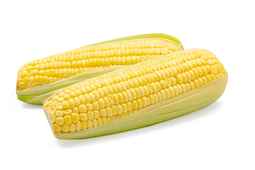 Corn isolated on white background with clipping path