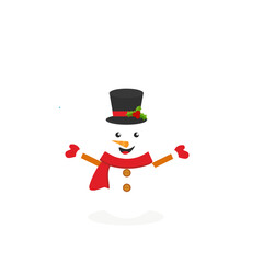 Winter season cute snowman collection