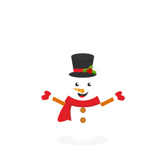 Winter season cute snowman collection