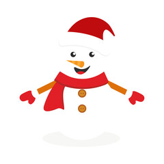 Winter season cute snowman collection