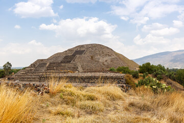 Pirámide de la Luna Pyramid of the Moon in the ancient city of Teotihuacan in Mexico