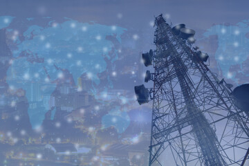 telecommunication mast TV antennas wireless technology	
