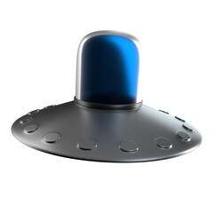 ufo flying png 3D