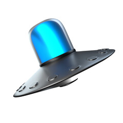 ufo flying png 3D