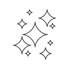 Sparkling black and white symbol vector A set of original sparkling starter icons, a shiny shine, light effect stars,shiny flash,decoration twinkle,Glowing light effect  and bursts collection Vector