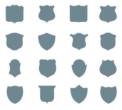 Shield symbols set (16 pieces)