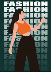 Fashion trending vector illustration for posters and banners 