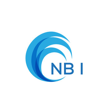 NBI letter logo. NBI blue image on white background. NBI Monogram logo design for entrepreneur and business. NBI best icon.
