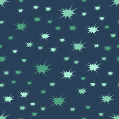 simple vector illustration abstract flowers pattern