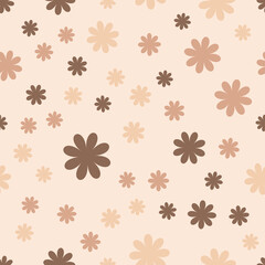 Fototapeta na wymiar simple vector illustration abstract flowers pattern