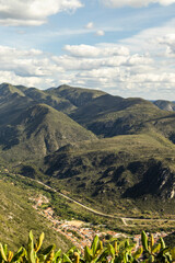 Naklejka premium rice field in the mountains