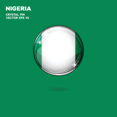 Nigeria Flag 3D Buttons