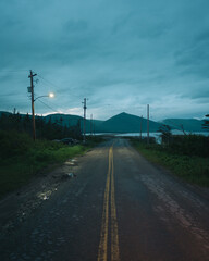 A road in Dingwall, Cape Breton, Dingwall, Nova Scotia, Canada