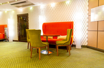 Interior of luxury fashion restaurant