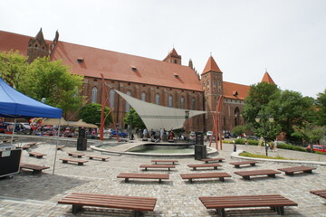 Kwidzyń. Katedra pw. Świętego Jana Ewangelisty. Amfiteatr. Polska - Pomorze. - obrazy, fototapety, plakaty