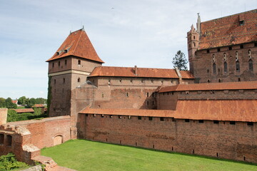 Malbork. Zamek Komturski. Rezydencja królów Polski. Polska - Pomorze.