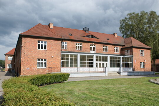 Stutthof. Niemiecki nazistowski ob&oacute;z koncentracyjny. Budynek muzeum. Sztutowo. Polska - Pomorze.
