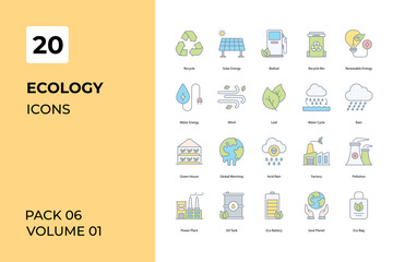 Ecology icons collection. Set contains such Icons as bio, biodegradable, earth, more 