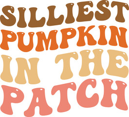 Silliest pumpkin in the patch Retro SVG Design.