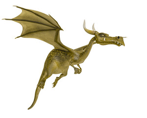 Fototapeta premium dragon cartoon thinking
