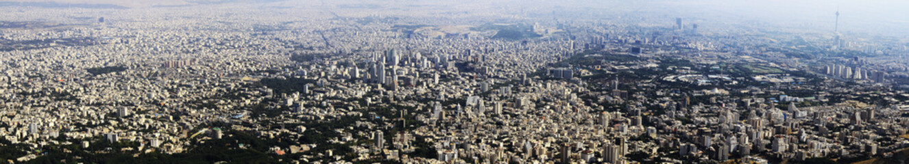 Fototapeta na wymiar Tehran Veiw Panorama City Gigapixel