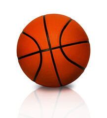 isolated image of a basketball on a white background