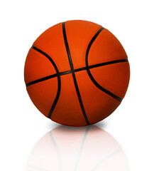 Fototapeta premium isolated image of a basketball on a white background