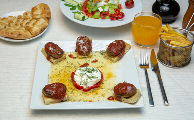 Meatballs - Stock image stock photo
Appetizer, Barbecue Grill, Beef, Cabbage, Cooked