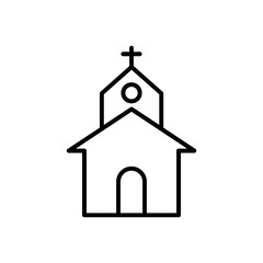 church icon flat style trendy stylist simple