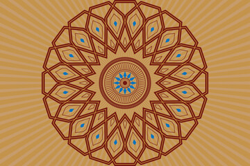 Islamic mosque arabesque motif style art