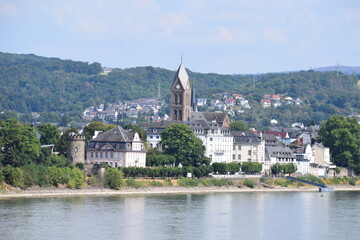 Fototapeta na wymiar Engers am Rhein