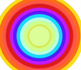 A beautiful abstract many different colors rainbow element