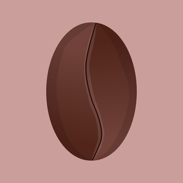 recommend clip art: Vector illustration. Whole coffee bean. coffee house