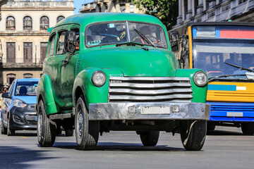 Naklejka premium Wunderschöner Oldtimer auf Kuba (Karibik)